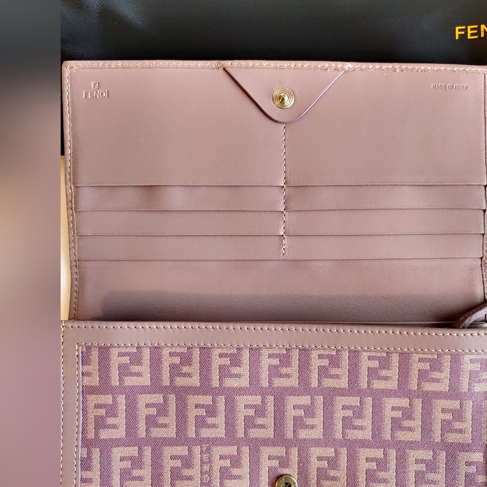 FENDI Zucchino Long Wallet - Picture 11 of 13